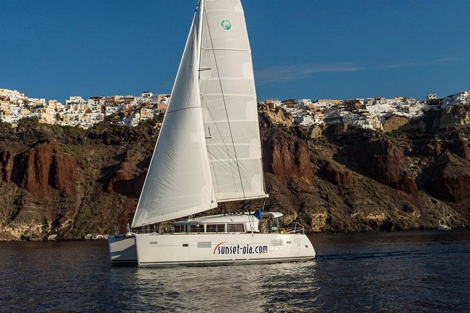 Private Morning Tour Lagoon 400-380 Sailing in Santorini ,lunch, drink, transfer - Price and value: what $480.59 per person really buys