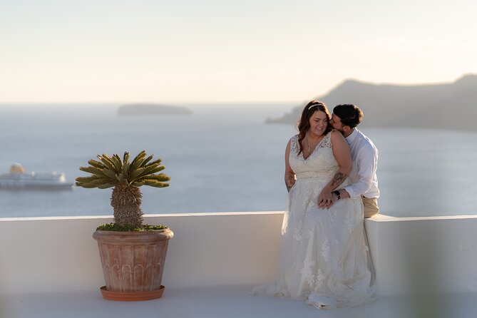 Private Photo Session in Santorini - Stop 1: Skaros Rock, where your session starts with structure