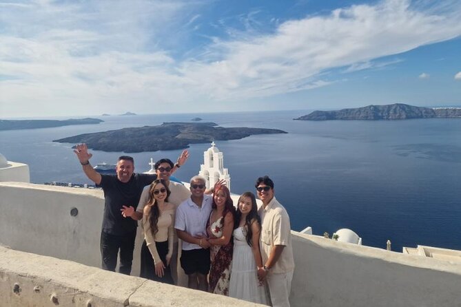 Private Santorini Island Tour 4 hours-Wine Tasting Optional - Three Bells of Fira stop: fast, iconic, and photo-focused