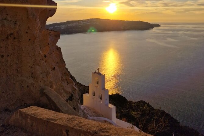 Private Santorini Island Tour 4 hours-Wine Tasting Optional - Pyrgos and the Monastery of Prophet Elias viewpoint: the high finish
