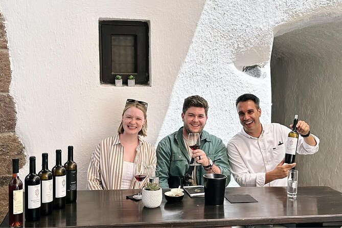 Private Santorini Wine Tour: Explore Top 3 Wineries & Best Views - Stop 3: Estate Argyros, tasting plus a production-area tour to close the loop