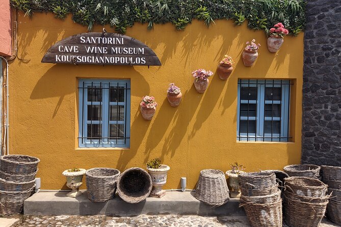 Private Santorinian Wine Tour - Art Space Winery in Exo Gonia, art in carved pumice rock