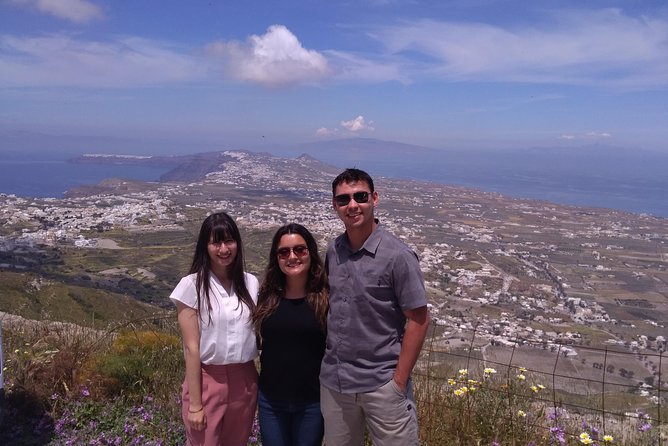 Private Tour Santorini best Attractions - Firostefani and the blue-domed church shot