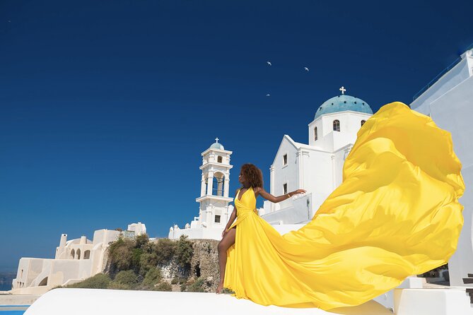 Professional Flying Dress Photoshoot In Santorini - Key Things to Know Before You Go