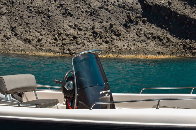 Rent a Boat with 30/50hp Engine in Santorini without a License - Price and value: what $413.16 per group really buys