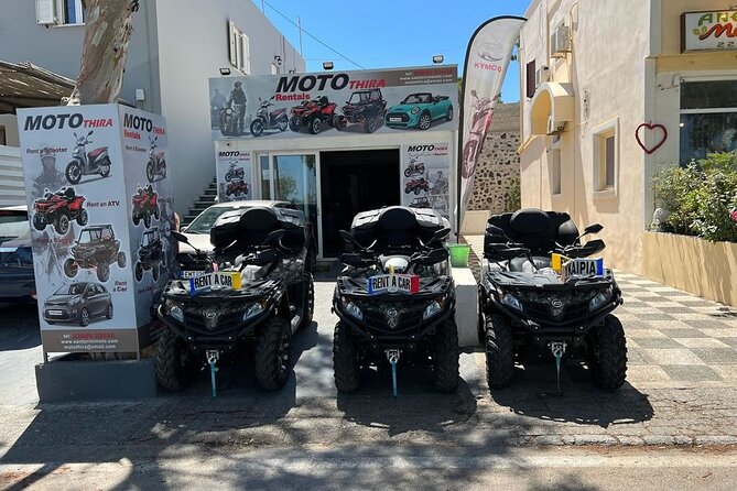 Rent an ATV Santorini - The Check-In Routine: Clean ATV, Helmet, Training, Then a Free Test Drive
