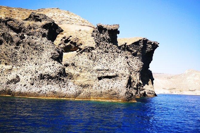 Sailsational Luxury Santorini Catamaran Sunset Cruise with Dinner - Stop 4: Mesa Pigadia Beach, Swim Time, Then Dinner On Board