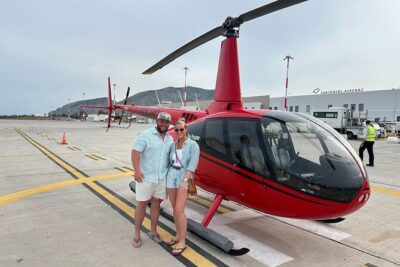 Santorini 360: Helicopter Ride, Must-See Sights & Wine Tasting