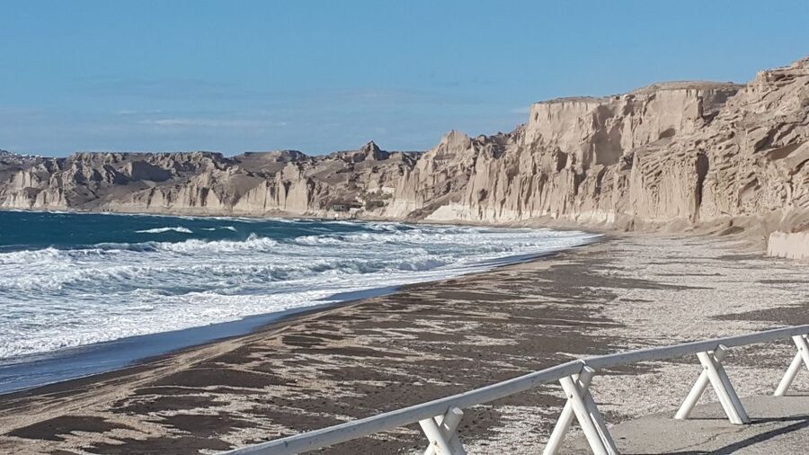 Santorini: 4hr Private Accessible Panoramic Views Tour - Monolithos Beach: black sand and a calmer pace