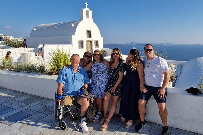 Santorini: 4hr Wheelchair Private Accessible Tour - Stop 3: The Three Bells of Fira for quick, iconic photos