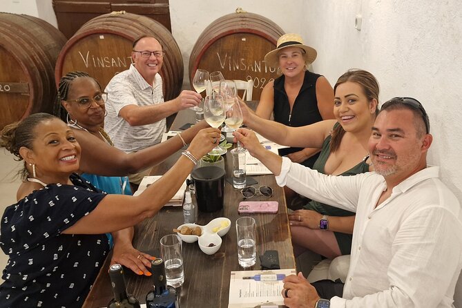 Santorini: 4hrs Small Group Wine Tasting Tour with Local Bites - Tasting lineup and local bites: how the 10 to 12 wines fit together