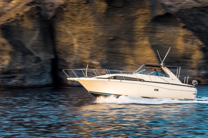 Santorini 5 - Hours Private Day Or Sunset Cruise with Bbq and Drinks - Wine and Beer Included: A Relaxed Way to Handle the Caldera Heat