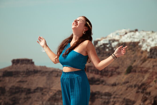 Santorini: 6hr Small Group Goddess Getaway Women-Only Tour - Firostefani caldera views plus guided posing that actually helps