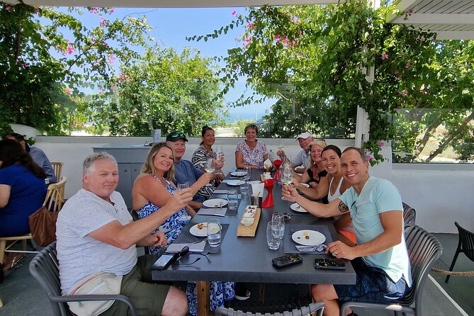 Santorini: 6hr Small Group Shore Excursion Villages & Wine - St Nicholas castle in the Oia area: guided walk plus free time