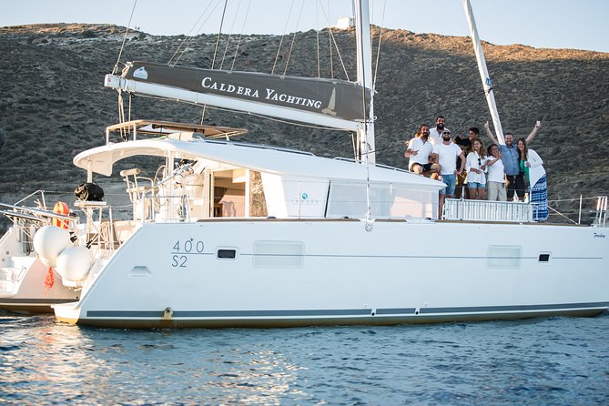 Santorini All-inclusive Private Catamaran Cruise - Timing, pickup, and how the 5-hour flow usually works
