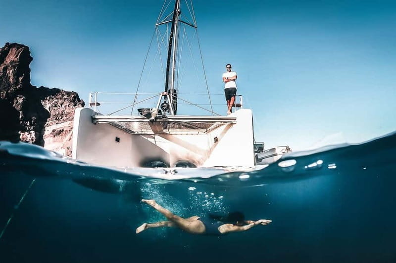Santorini: All-Inclusive Private Catamaran Experience - Key highlights at a glance