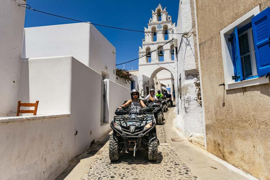 Santorini: ATV Quad Bike Tour with Lunch and Pickup - Entering Santorini by ATV: Why This Route Feels More Local