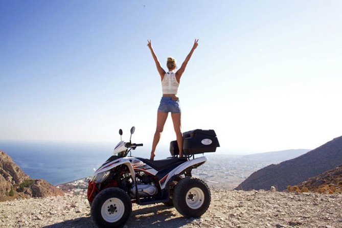 Santorini ATV-Quad Experience: Off-Road Adventure & Hotel Pickup - Emporio lanes and the Venetian castle mood
