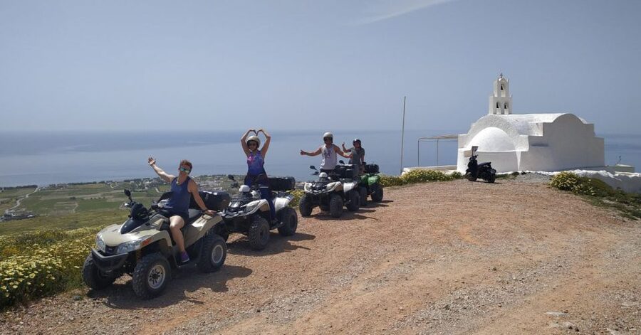 Santorini: ATV-Quad Experience Tour + Transportation - Vlichada by off-road paths, then back to Perissa