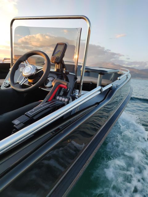 Santorini Boat Cruise -License Free- - The boat you drive: space, stability, and real comfort on deck