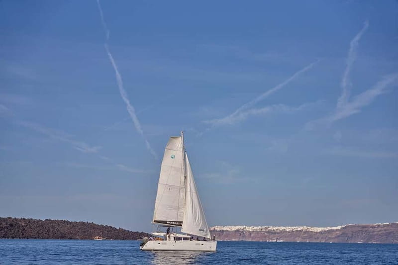 Santorini: Caldera Classic Catamaran Cruise w/ Meal & Drinks - Red Beach to White Beach: The Perfect Photos, Then the Water