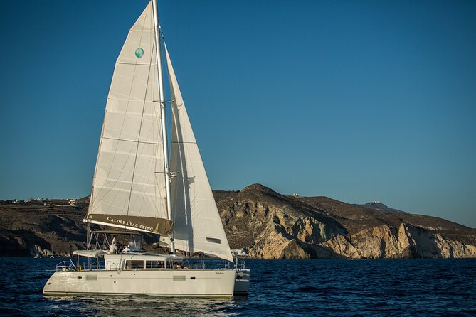 Santorini Caldera Gold Day Cruise with BBQ on board and Open Bar - Santorini by boat beats the bus every time