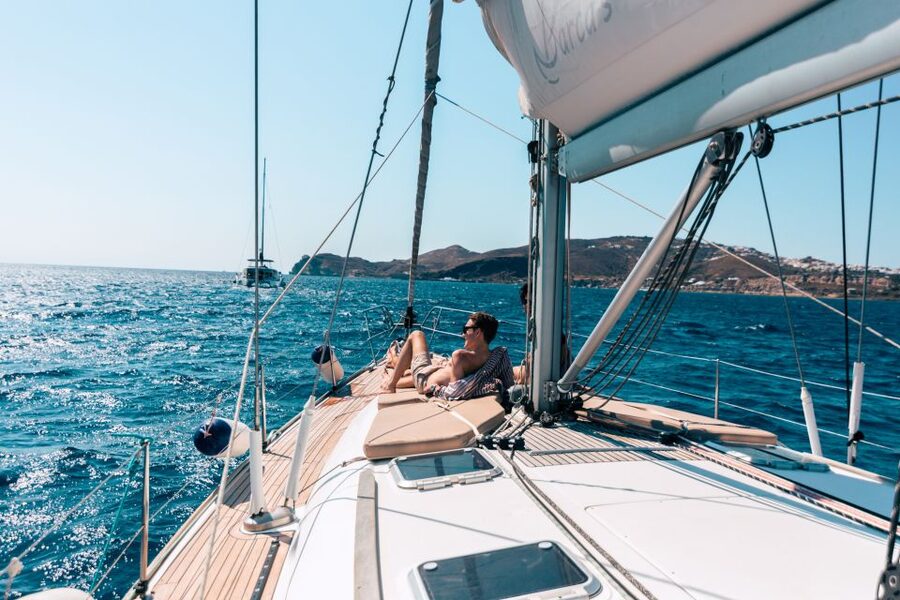 Santorini Caldera: Morning Sailing Cruise with Meal - The vibe: semi private sailing, 10 people max, and a morning pace