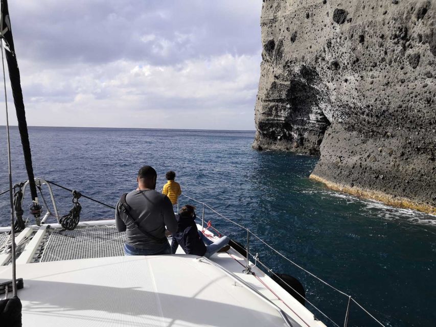 Santorini Caldera: Panorama Winter Cruise - Ammoudi toward Oia, then Fira: the sunset route payoff