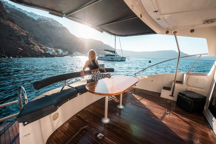 Santorini: Caldera Private Power Catamaran Cruise - Water toys, gear, and the small comfort upgrades that matter