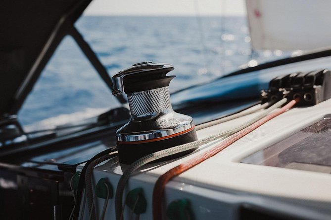 Santorini Caldera Private Sailing Boat Cruise - Nea Kameni hot springs: the stop you came for