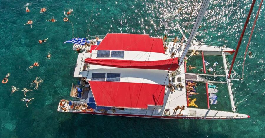Santorini: Catamaran Cruise, Winery, & Oia Sunset Combo Tour - Snorkel, Hot Springs Beaches, and the Sea Stops You Actually Care About