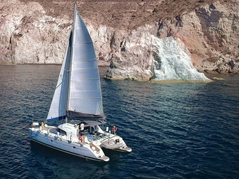 Santorini: Catamaran Cruise with Food and Drinks - Key highlights worth marking on your map