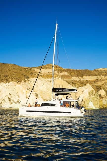 Santorini: Catamaran Cruise with Fresh Meal & Open Bar - The crew and safety vibe, from safety briefings to friendly hosting