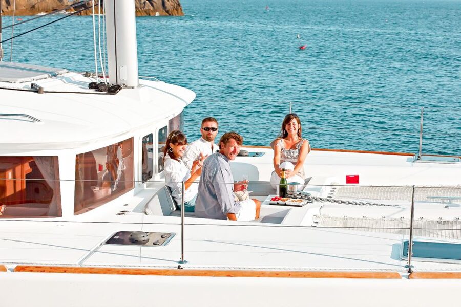 Santorini: Catamaran Tour with BBQ Meal and Unlimited Drinks - Hot Springs on the Volcano: Warm Water, Big Views, Short and Sweet