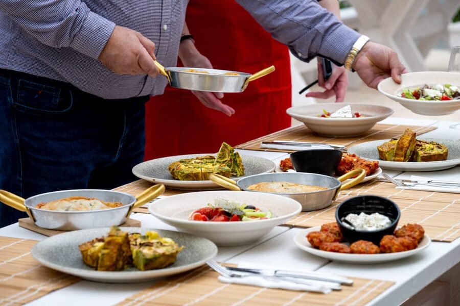 Santorini: Cooking Class with Lunch and Wine Tasting - Lunch on your terms, paired with Santorini wine