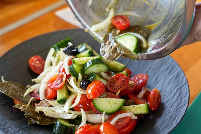 Santorini Cooking Lesson with Chef and a Bottle of Wine - The Aroma Avlis Kitchen Flow: Four Recipes You Can Actually Taste