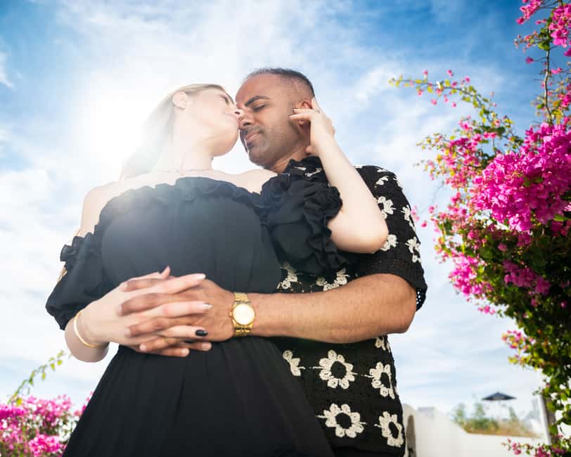 Santorini Couple Photoshooting - Oia and Imerovigli backdrops: blue domes and caldera views, by design
