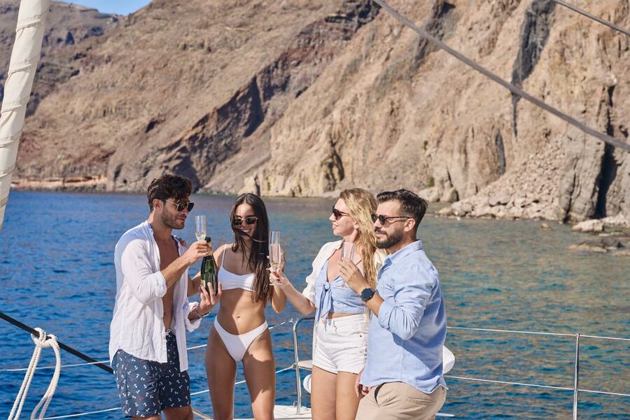 Santorini: Day Luxury Catamaran Cruise with Meal & Drinks - What to pack (and what will keep you comfortable)