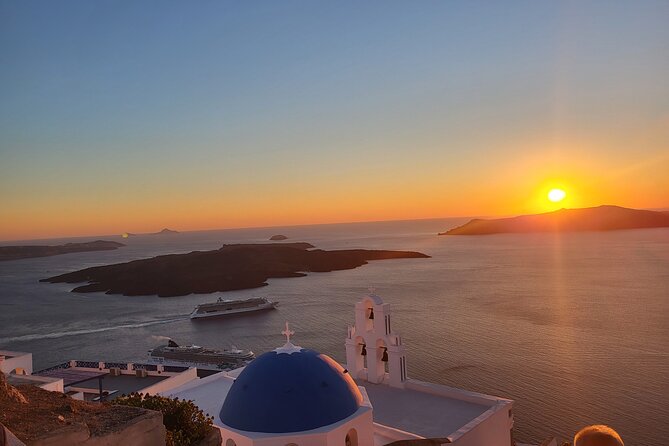 Santorini, Designed By You: Your Private Island Masterpiece. - Profitis Ilias monastery view: the calm pause at the island’s highest peak
