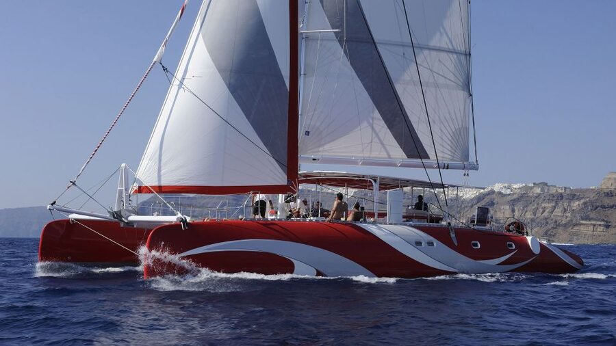 Santorini: Dream Catcher 5-hour Sailing Trip in the Caldera - Getting there: pickup, Vlihada Marina, and the route flow