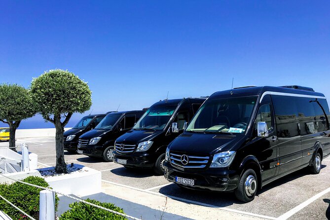 Santorini Driver for Hire Private Transfer - Your driver game plan: sign pickups, time slots, and quick communication
