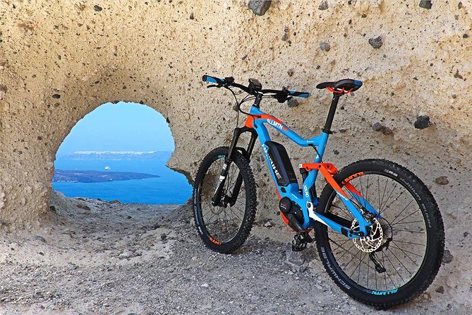 Santorini E-bike Adventures - The Original Bike Tours - Black Sand to Quiet Villages on Bosch E-Bikes