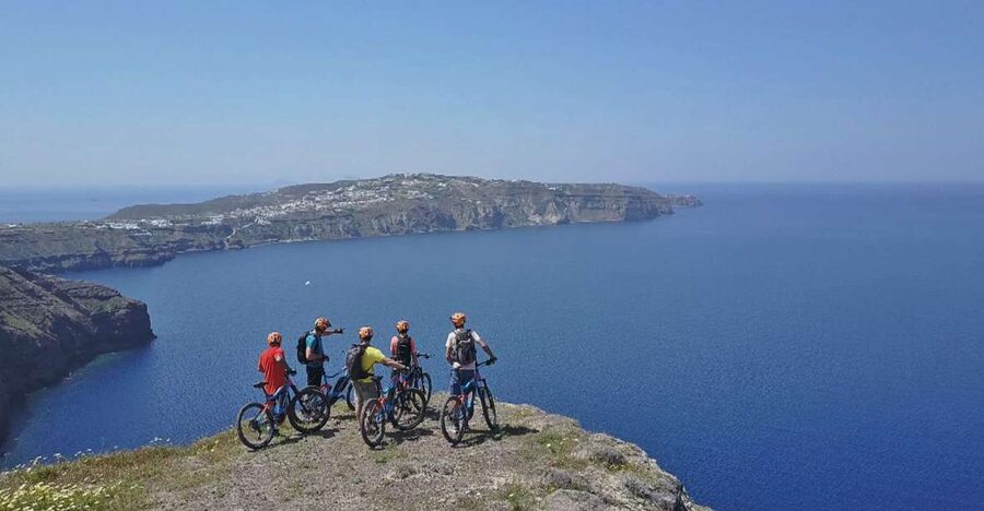 Santorini: Electric Mountain Bike Adventure - Perivolos and Perissa Black Sand: The Start That Sets the Tone