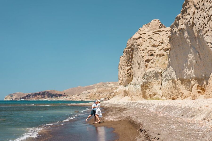 Santorini: Explore Southern Part with Wine Tasting - Pyrgos village: more traditional Santorini, less performance