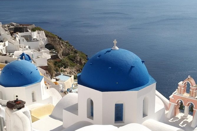 Santorini First-time Visitors Private Tour with Wine Tasting - Kamari Beach, a cooler tempo on the south coast