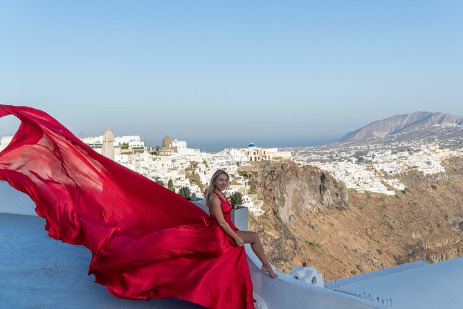Santorini Flying Dress by Rozali Photography - Key things to know before you book Rozali Photography