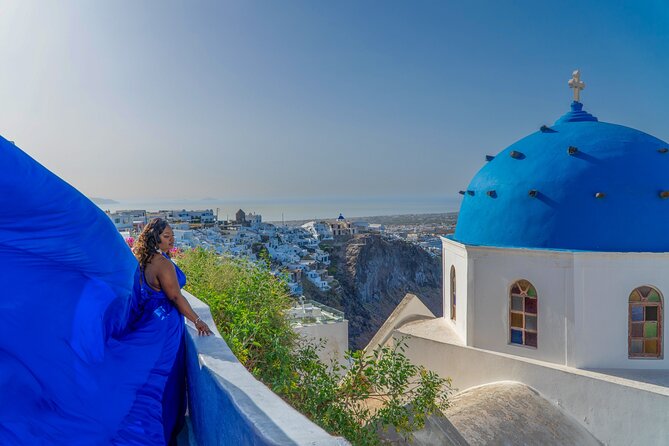 Santorini Flying Dress by Rozali Photography - Flying Dress in Imerovigli: Why this shoot feels different
