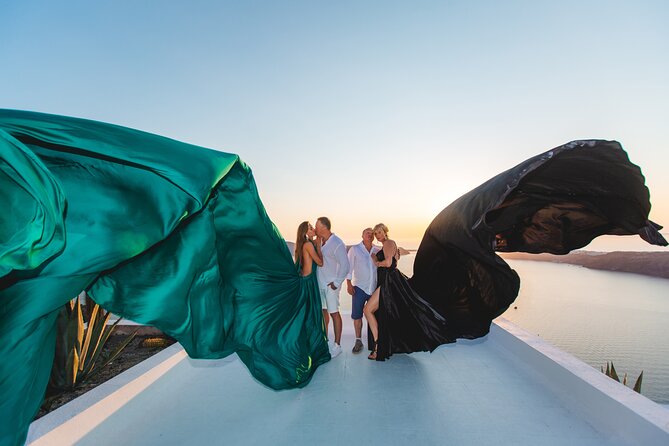 Santorini flying dress photo - Getting Ready: Portable Changing Room, Plus Real-World Tight Space