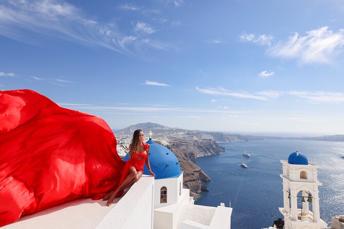 Santorini Flying Dress Photography - Stop 1 in Oia: The Photo Walk, the Backdrops, and the Motion Shots