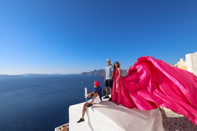 Santorini Flying Dress Photography - Who Should Book This Santorini Flying Dress Photoshoot